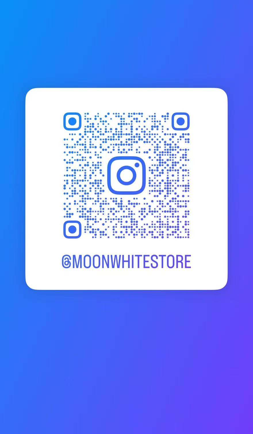 Instagram QR code for @moonwhitestore